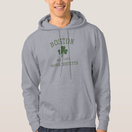 Boston Massachusetts Hooded Sweatshirt (Voorkant)