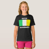 Boston Massachusetts Ierse trots – Keltische worte T-shirt (Voorkant volledig)