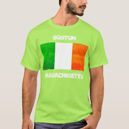 Boston Massachusetts Ierse Vlag – Ierse Trots USA T-shirt