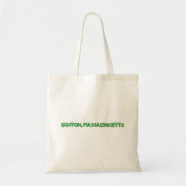 Boston Massachusetts Ierse Vlagontwerp Tote Bag