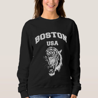 Boston Massachusetts illustratie met Wild Graphi Trui