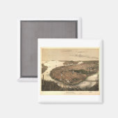 Boston, Massachusetts in 1877 Magneet (Voorkant / Achterkant)