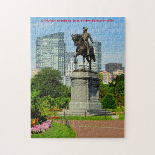 Boston Massachusetts. Jigzaag Puzzle Legpuzzel (Verticaal)
