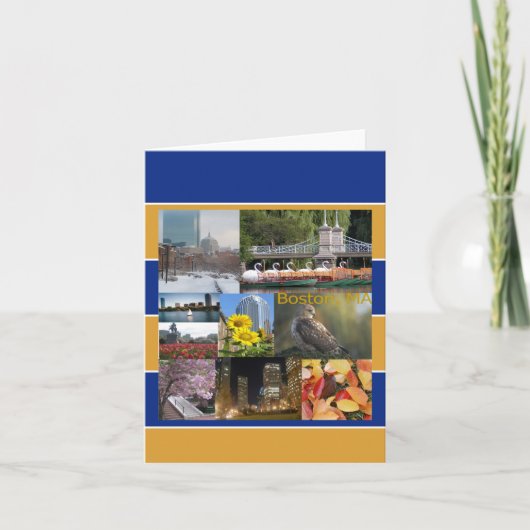 Boston, Massachusetts Kaart (Voorkant)