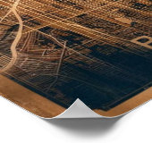 Boston Massachusetts kaart, Boston kaart Poster (Hoek)