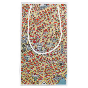 Boston Massachusetts Kaart van 1929 Klein Cadeauzakje