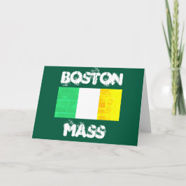 Boston Massachusetts Keltische trots – Ierse vlag Bedankkaart