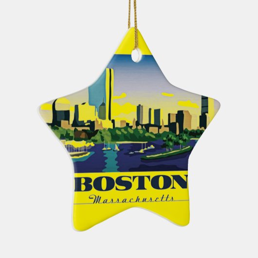 Boston, Massachusetts Keramisch Ornament (Rechts)