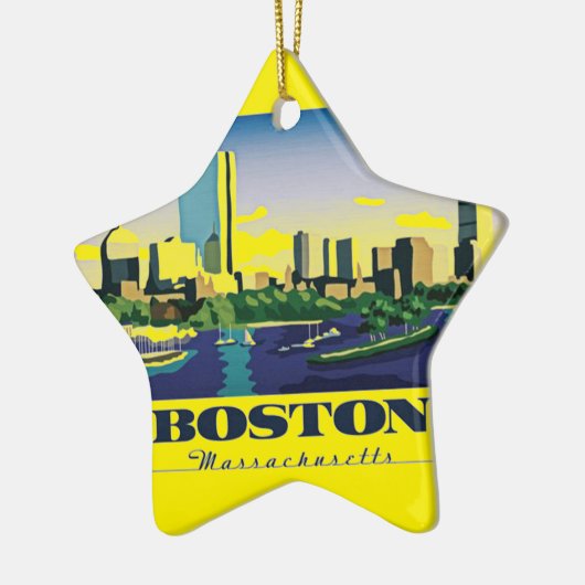 Boston, Massachusetts Keramisch Ornament (Links)