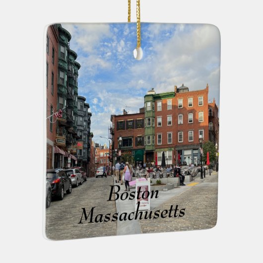 Boston Massachusetts Keramisch Ornament (Rechts)