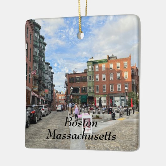 Boston Massachusetts Keramisch Ornament (Links)