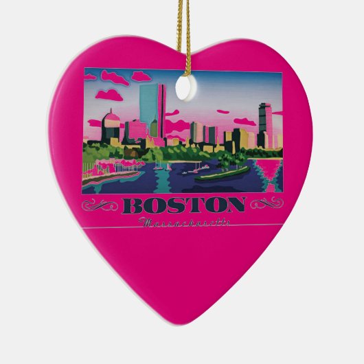 Boston, Massachusetts Keramisch Ornament (Rechts)