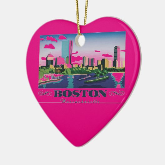 Boston, Massachusetts Keramisch Ornament (Links)