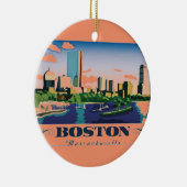 Boston, Massachusetts Keramisch Ornament (Rechts)
