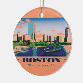 Boston, Massachusetts Keramisch Ornament (Links)