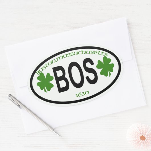 Boston, Massachusetts label (Envelop)