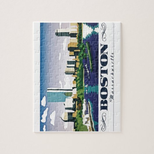 Boston, Massachusetts Legpuzzel (Verticaal)