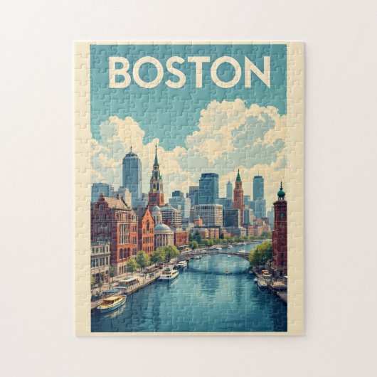 Boston Massachusetts Legpuzzel (Verticaal)