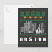 Boston Massachusetts Lelijke Kerstdagen Briefkaart (Voorkant / Achterkant)
