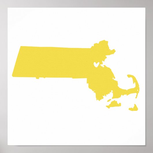 Boston, Massachusetts Love Poster (Voorkant)