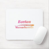 Boston Massachusetts Low Poly Muismat (Met muis)