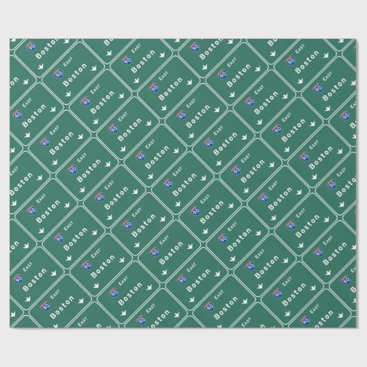 Boston Massachusetts ma Interstate Highway Road : Cadeaupapier (Vlak)