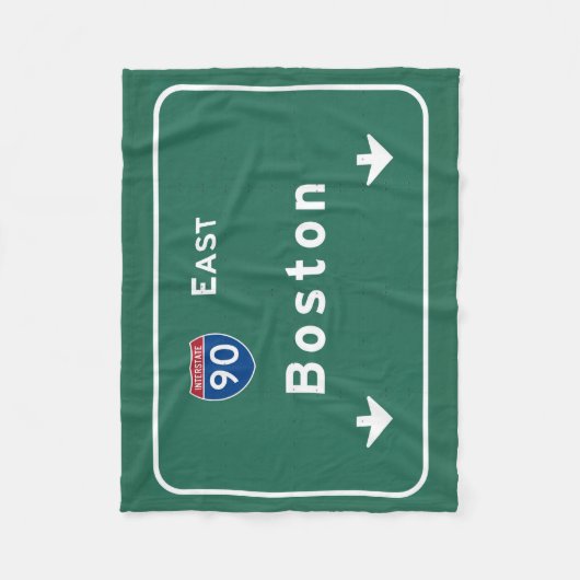 Boston Massachusetts ma Interstate Highway Road : Fleece Deken (Voorkant)