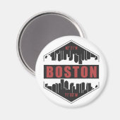 Boston Massachusetts Magneet (Voorkant / Achterkant)