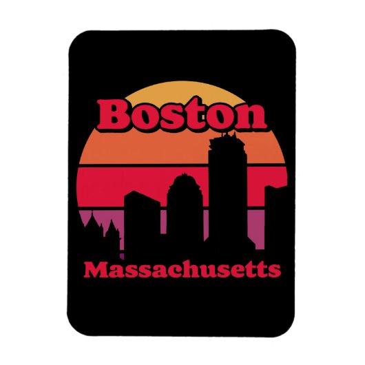 Boston Massachusetts Magneet (Verticaal)