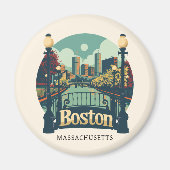 Boston Massachusetts Magneet (Voorkant)