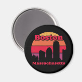  Boston Massachusetts Magneet (Voorkant / Achterkant)