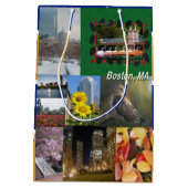 Boston, Massachusetts Medium Cadeauzakje (Achterkant)