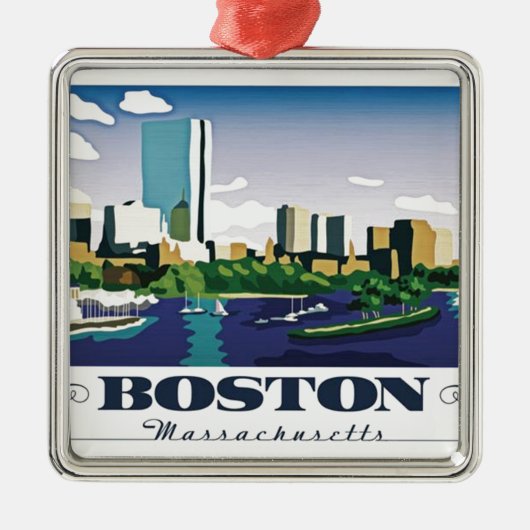 Boston, Massachusetts Metalen Ornament (Voorkant)