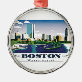 Boston, Massachusetts Metalen Ornament (Voorkant)
