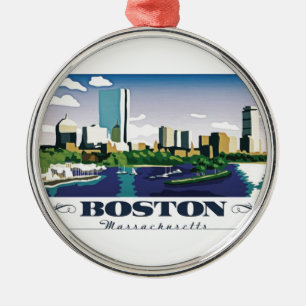 Boston, Massachusetts Metalen Ornament