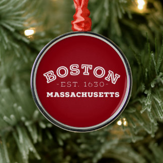 Boston Massachusetts Metalen Ornament