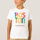 Boston Massachusetts middeleeuwse Pop Art, T-shirt (Voorkant)