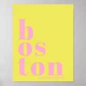 Boston Massachusetts moderne stad Poster (Voorkant)