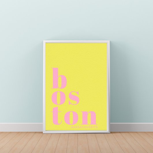 Boston Massachusetts moderne stad Poster