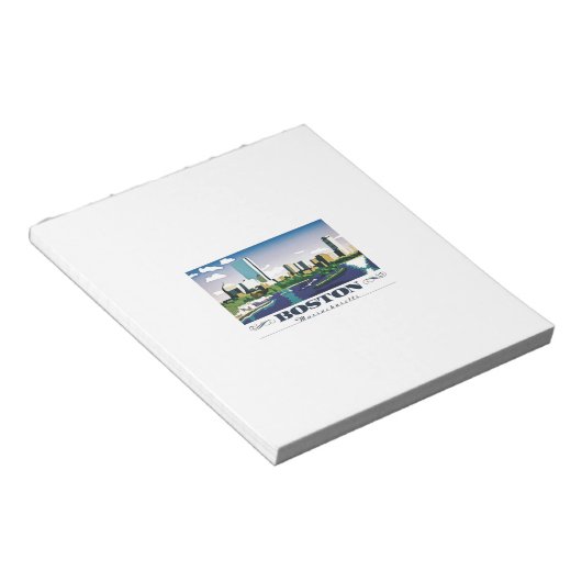 Boston, Massachusetts Notitieblok (Schuin)