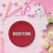 Boston Massachusetts Papieren Bordje (Feest)