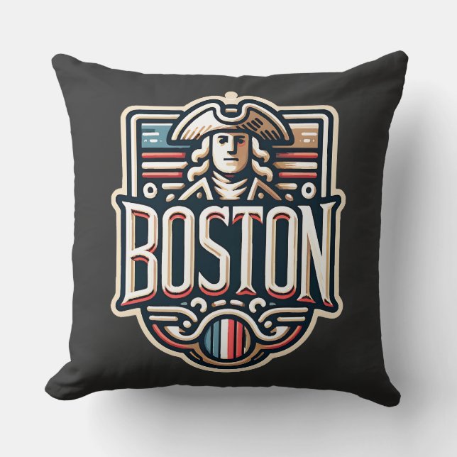 Boston Massachusetts Paul Revere Kussen (Voorkant)