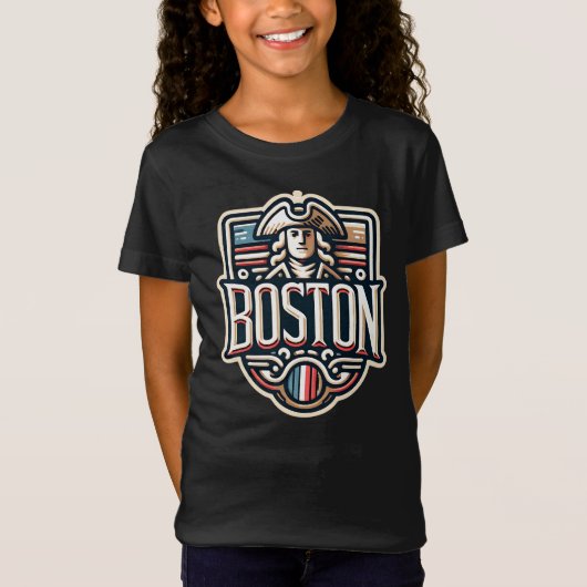 Boston Massachusetts Paul Revere T-shirt (Voorkant)