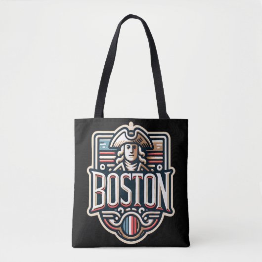 Boston Massachusetts Paul Revere Tote Bag (Voorkant)