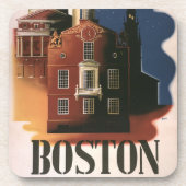  Boston, Massachusetts Paul Revere's Ride Bier Onderzetter (Voorkant)