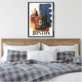 Boston, Massachusetts Paul Revere's Ride Canvas Afdruk (Insitu (Slaapkamer))