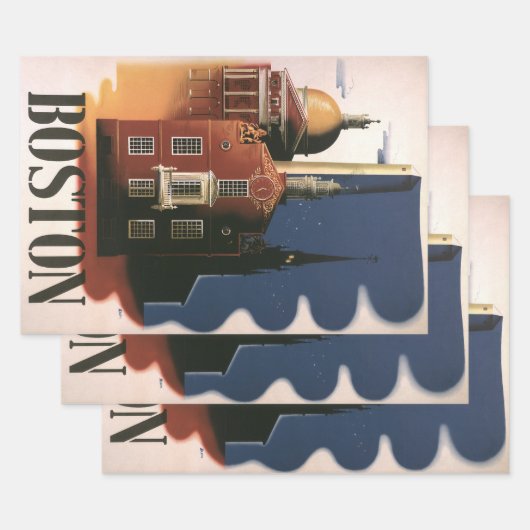  Boston, Massachusetts Paul Revere's Ride Inpakpapier Vel (Set)