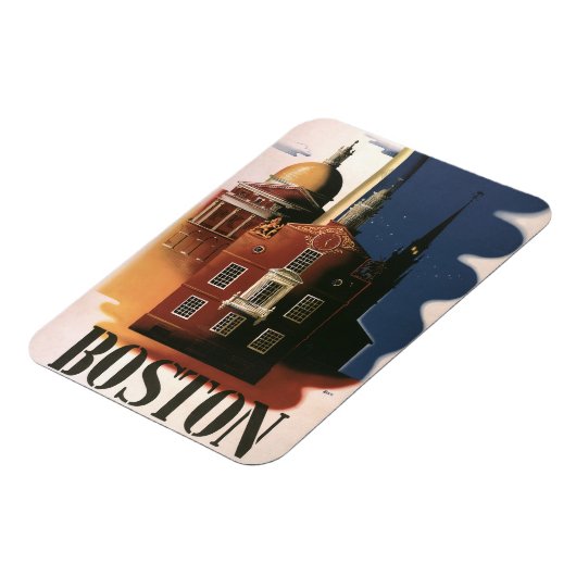  Boston, Massachusetts Paul Revere's Ride Magneet (Linkerzijde)