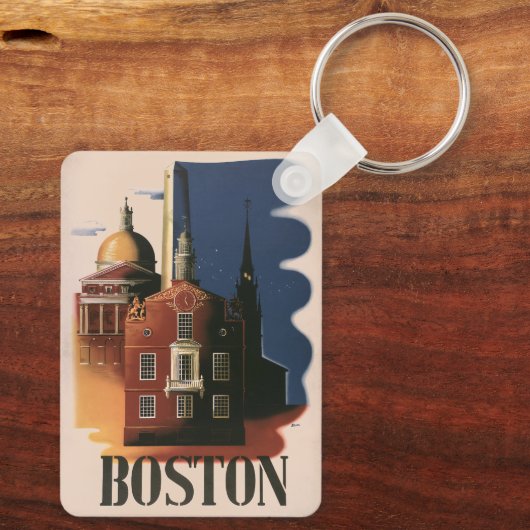  Boston, Massachusetts Paul Revere's Ride Sleutelhanger (Achterkant)