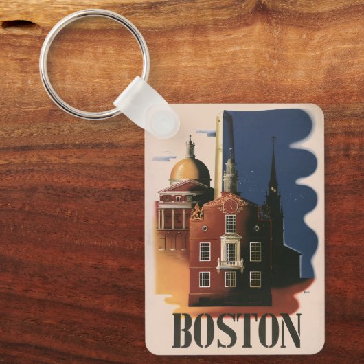  Boston, Massachusetts Paul Revere's Ride Sleutelhanger (Voorkant)